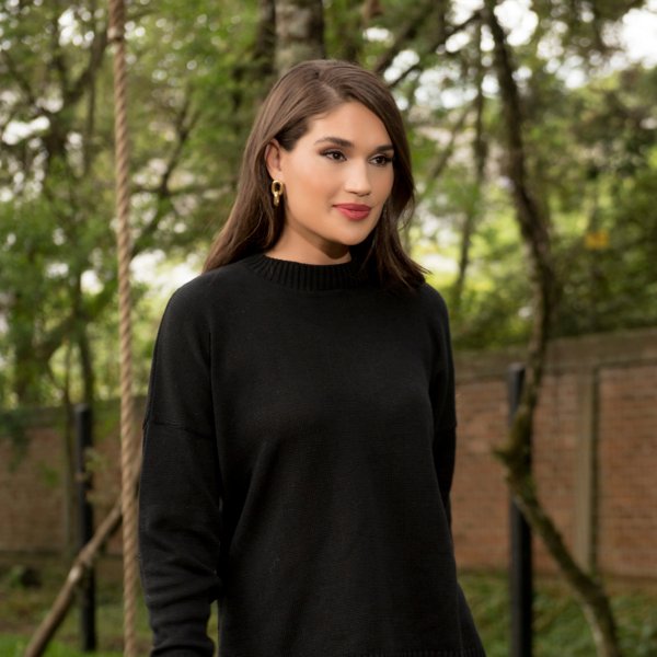 Blusa Ampla Algodão - Preto - Pretto Malhas