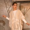 Kimono Pied de Poule - Pretto Malhas - Cor Bege